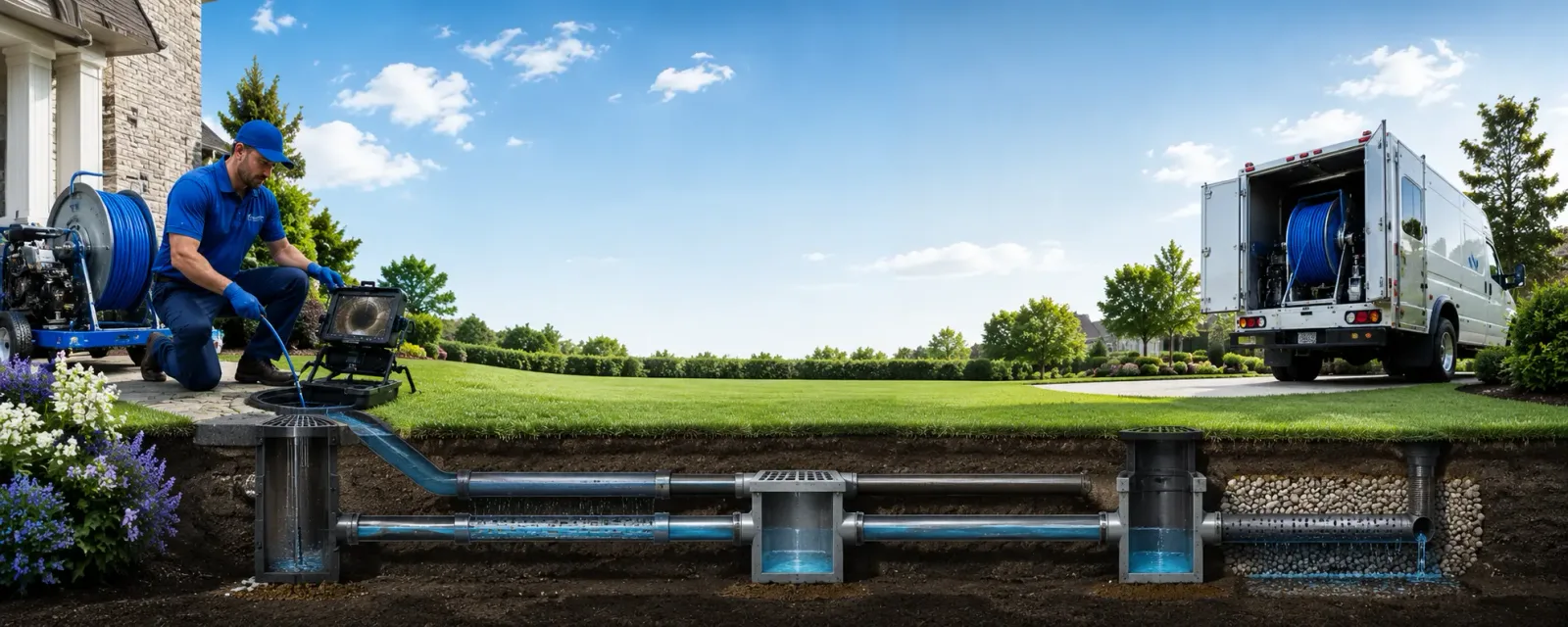 Outdoor drain cleaning information for Gansevoort, NY